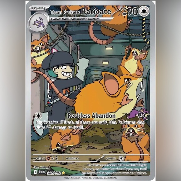 🦝 Team Rocket’s Raticate – 207/165 – Destined Rivals – NM Condition 🦝 - Picture 1 of 3